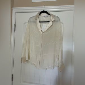 NWT Endless Rose white blouse. Size M.